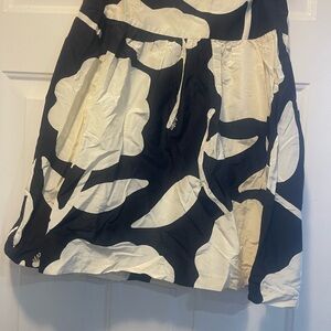 Lilly Pulitzer Black and White Floral Skirt